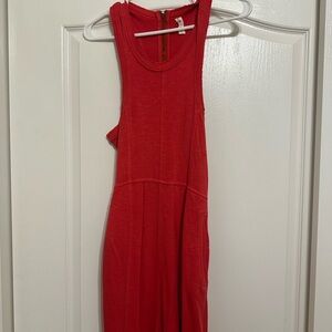 Chic Red Sleeveless Jumpsuit
